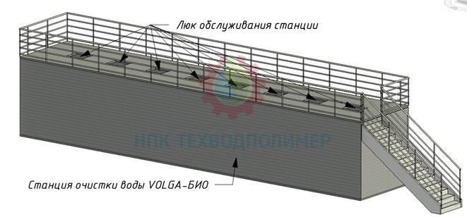 Изометрия блока биологической очистки