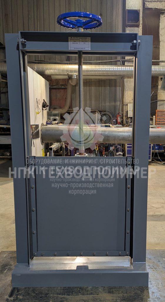 Производство щитового затвора для очистных сооружений Московской области.